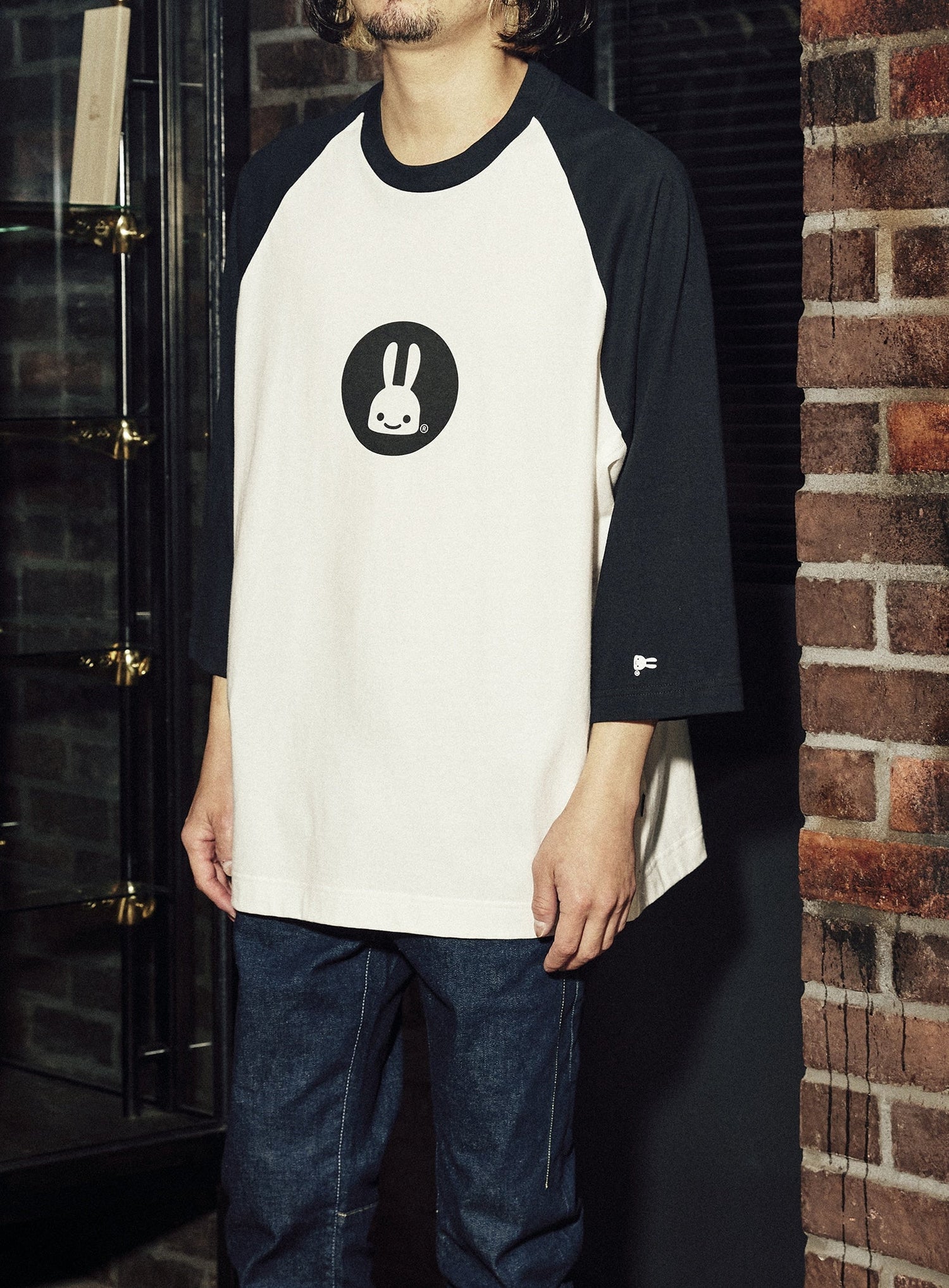 ラグランTシャツ ウサギ