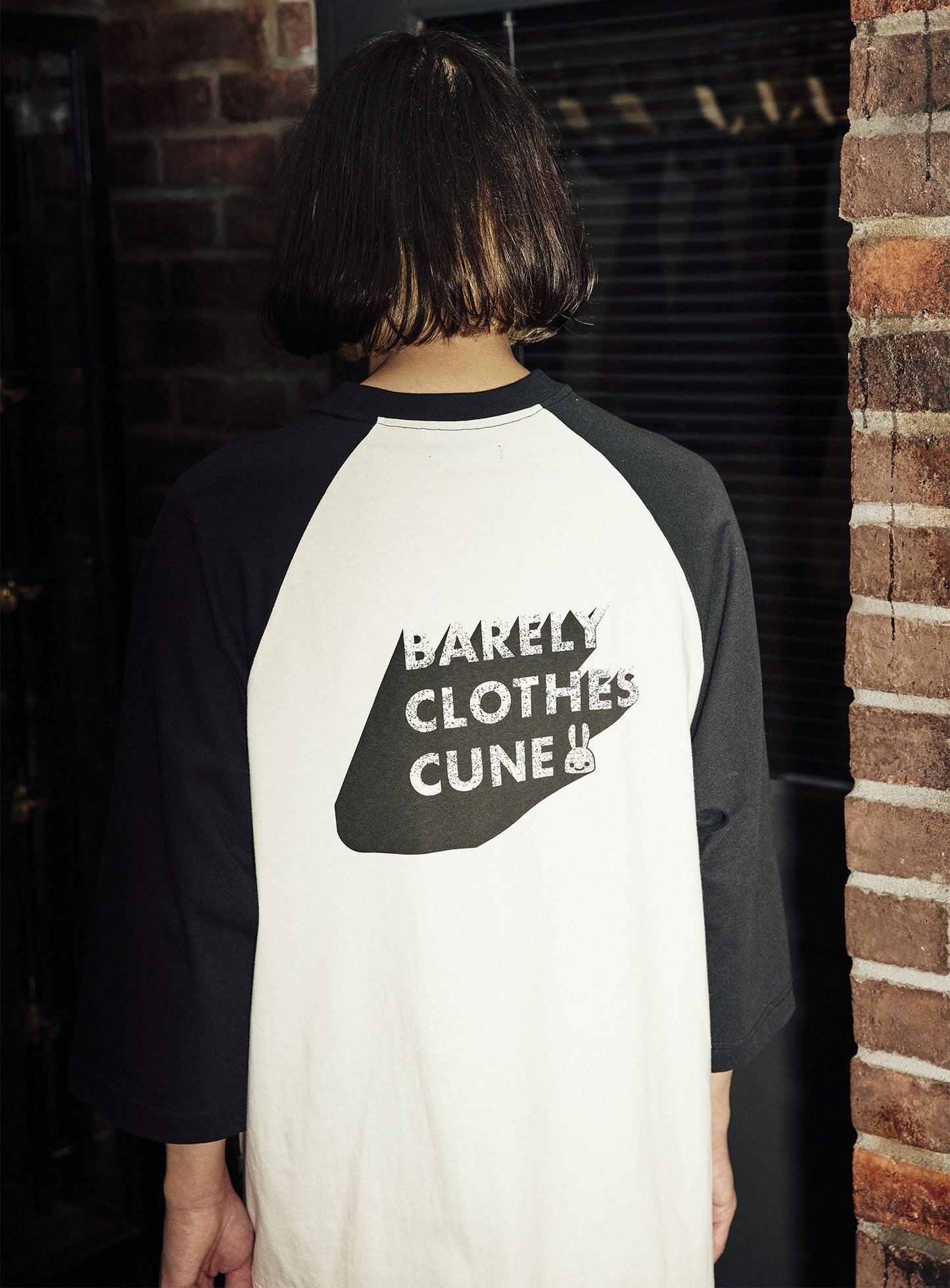 ラグランTシャツ ドクロ