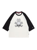 ラグランTシャツ ドクロ