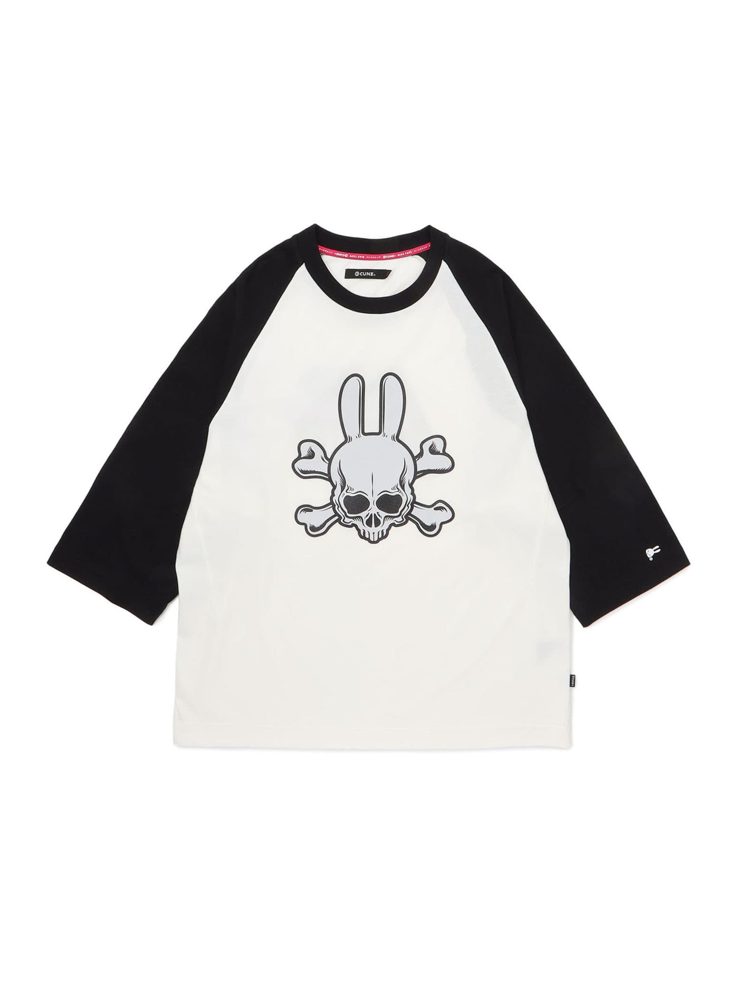 ラグランTシャツ ドクロ