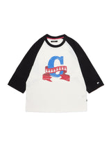ラグランTシャツ リボン