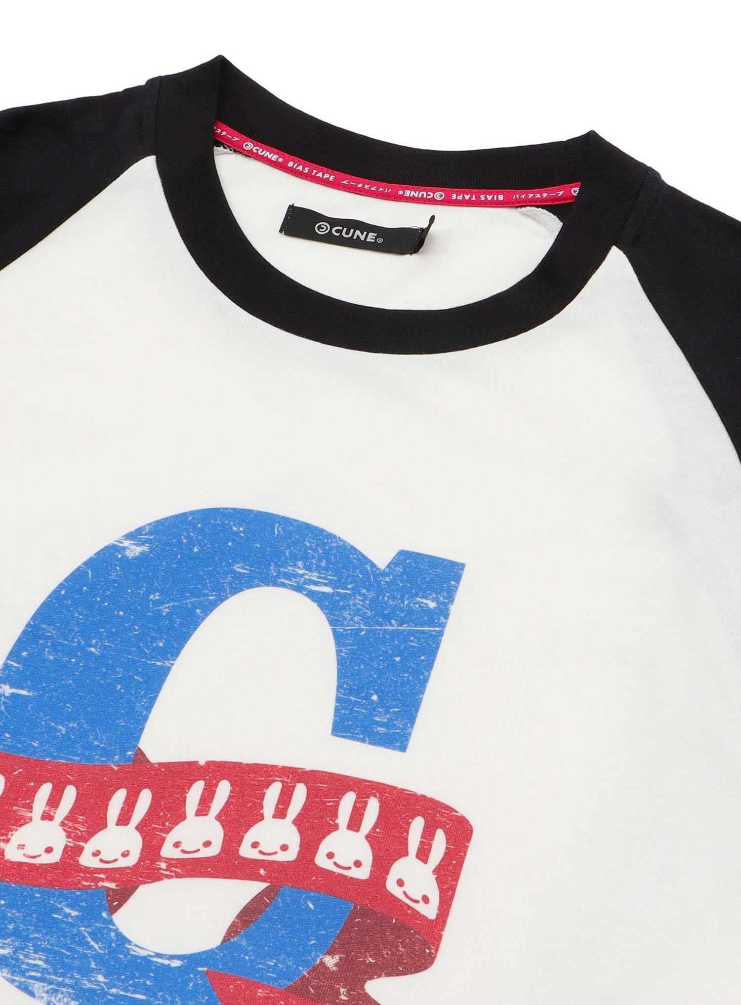 ラグランTシャツ リボン