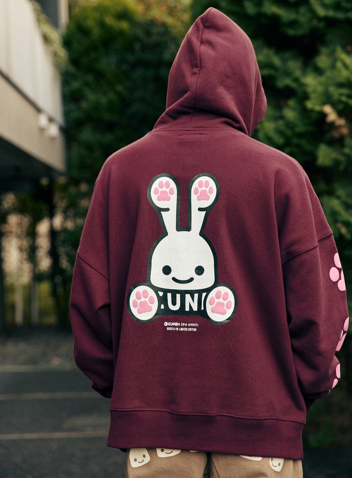 ヘヴィウェイトビッグパーカー 29th 肉球CUNEウサギ