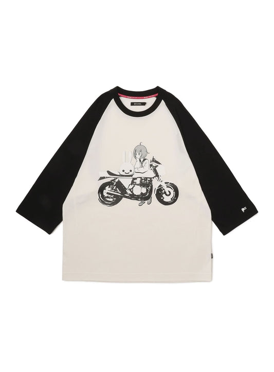 ラグランTシャツ バイクと女の子