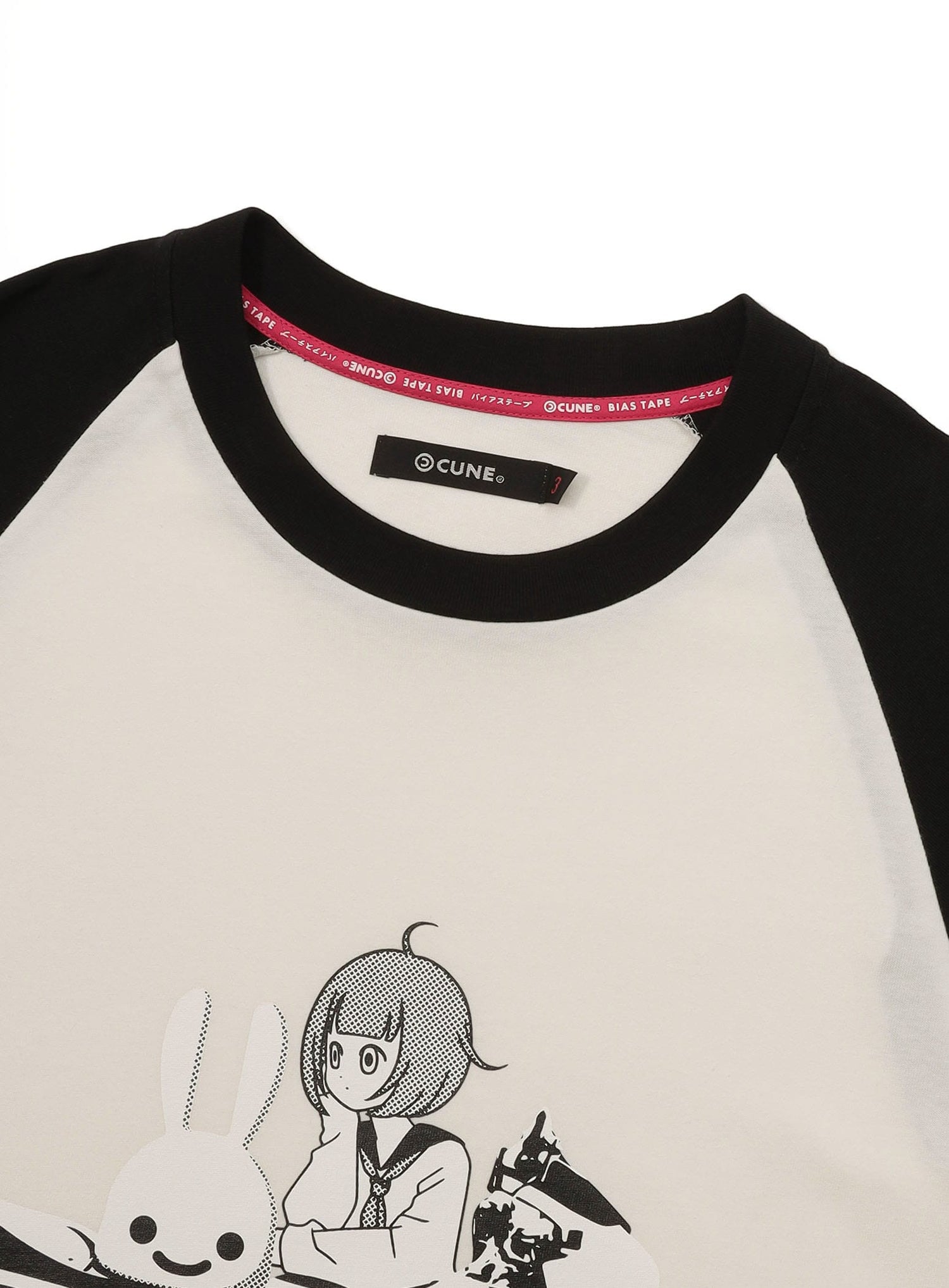 ラグランTシャツ バイクと女の子