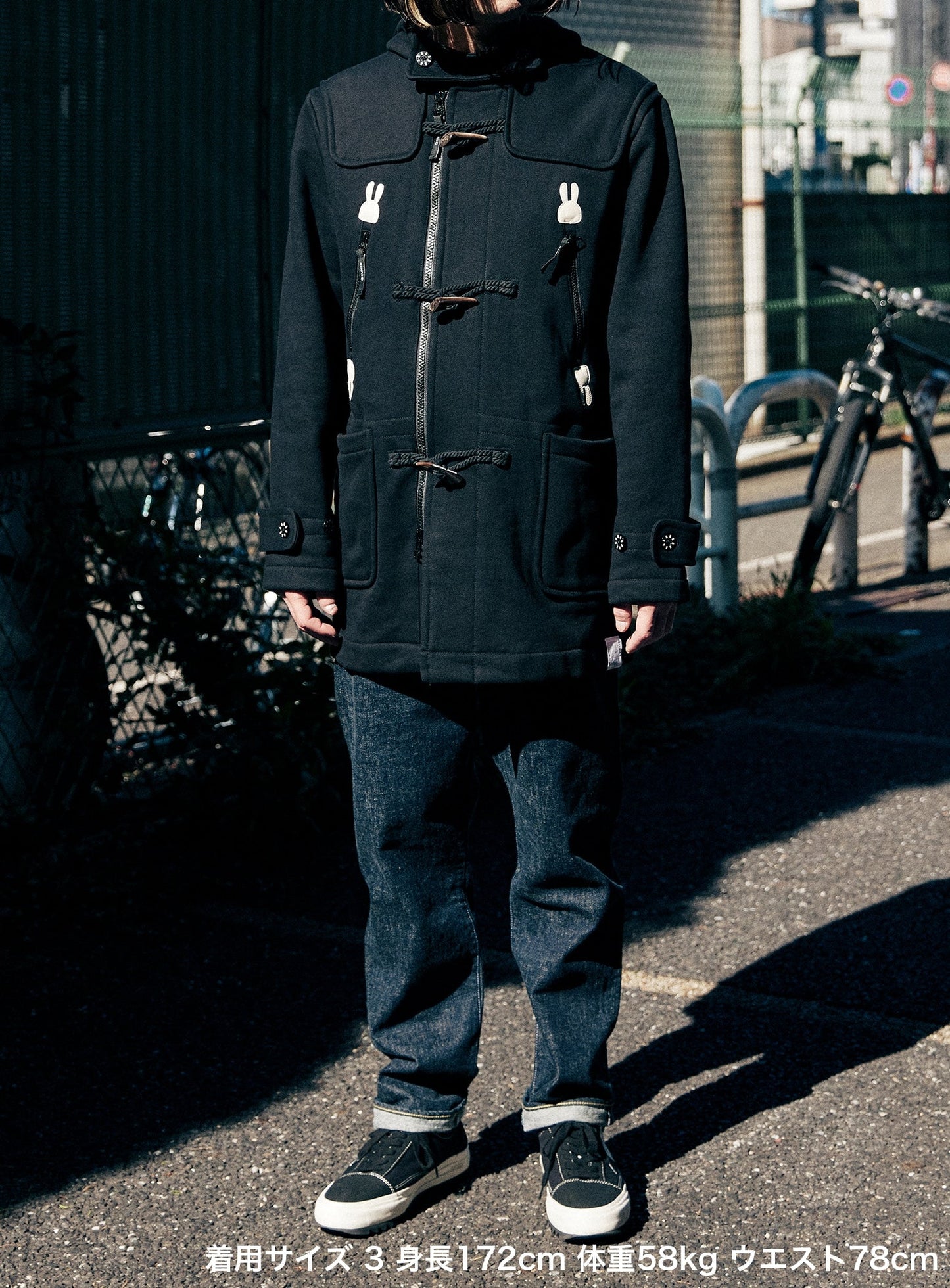 裏毛のダッフルコート