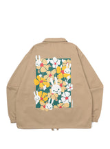 ツイルコーチジャケット 花