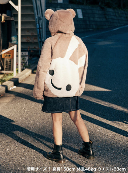 耳付きファーブルゾン