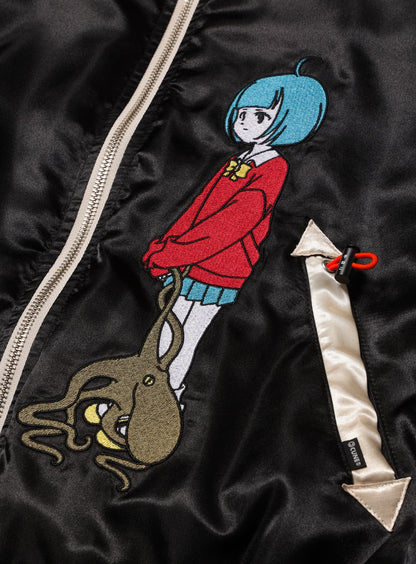 マダコと人間のスカジャン