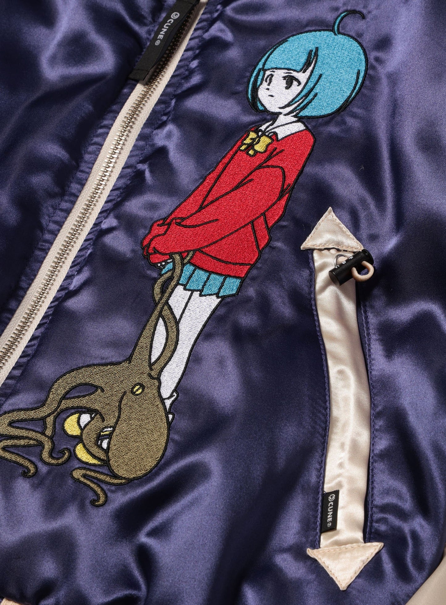 マダコと人間のスカジャン