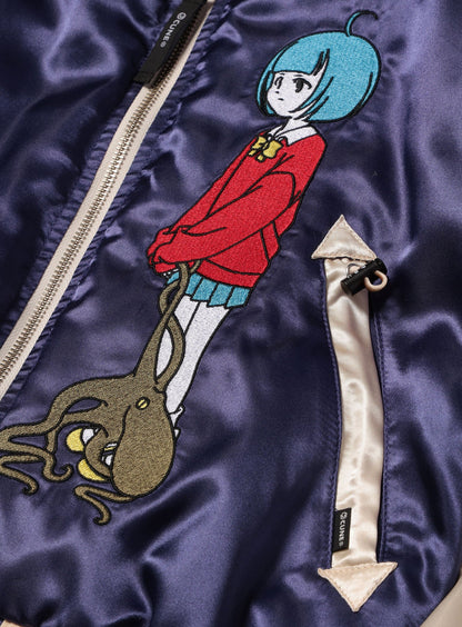 マダコと人間のスカジャン