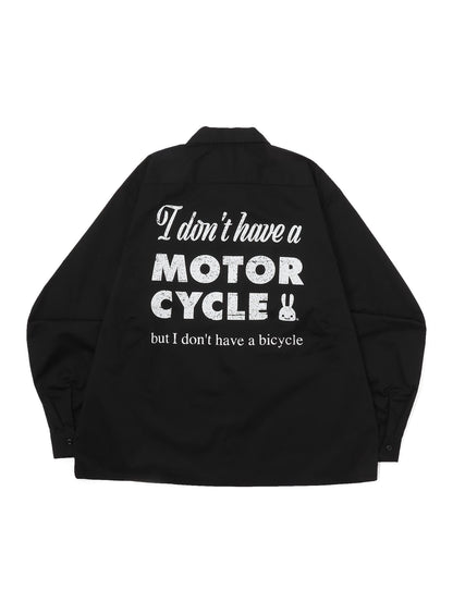 ロングスリーブワークシャツ MOTORCYCLE