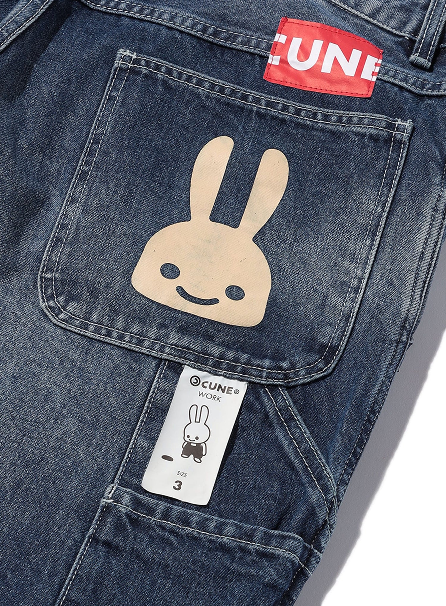 CUNE WORK ペインターパンツ デニム 加工