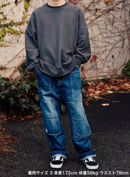 CUNE WORK ペインターパンツ デニム 加工