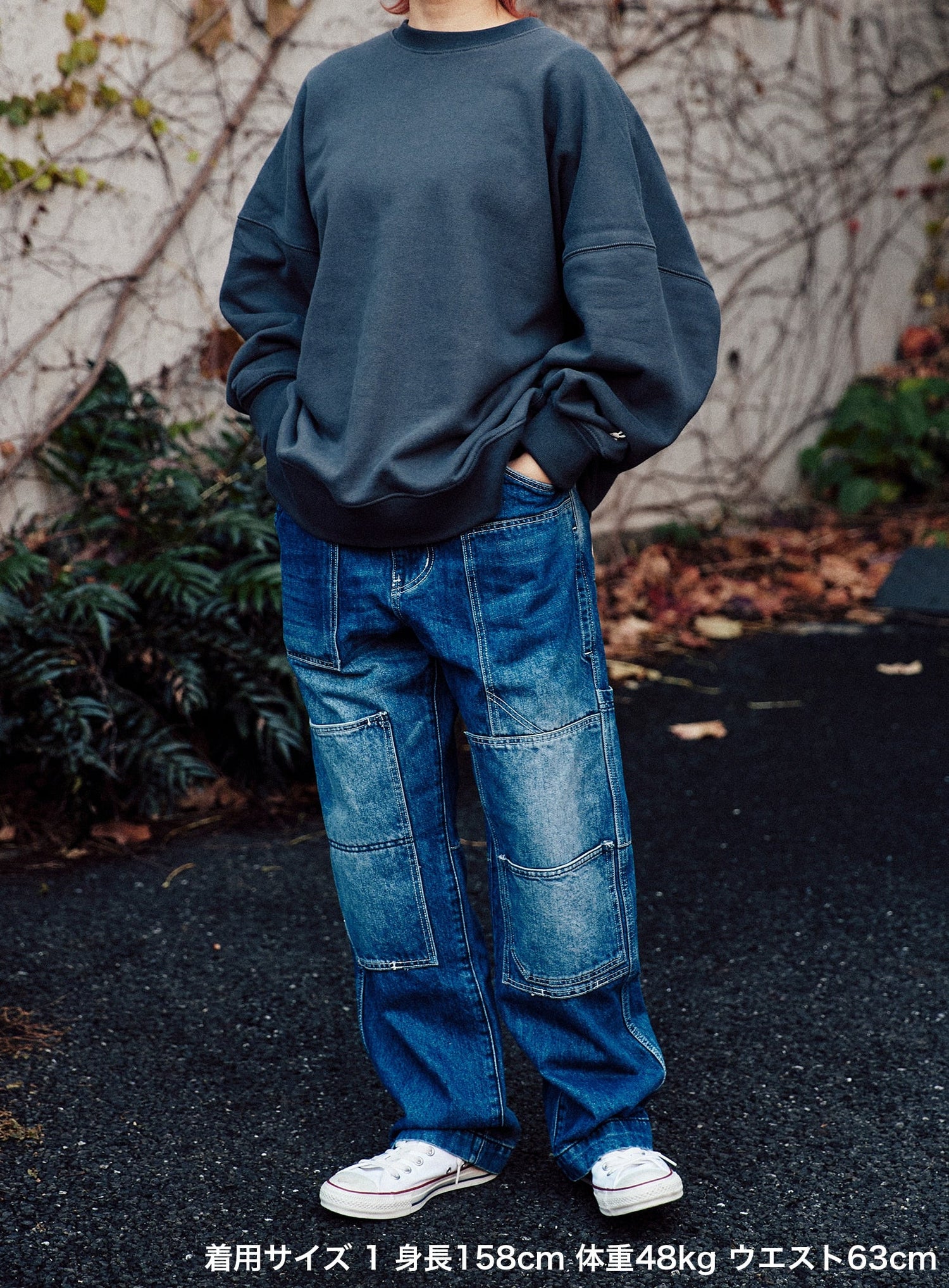 CUNE WORK ペインターパンツ デニム 加工