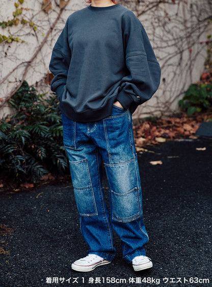 CUNE WORK ペインターパンツ デニム 加工