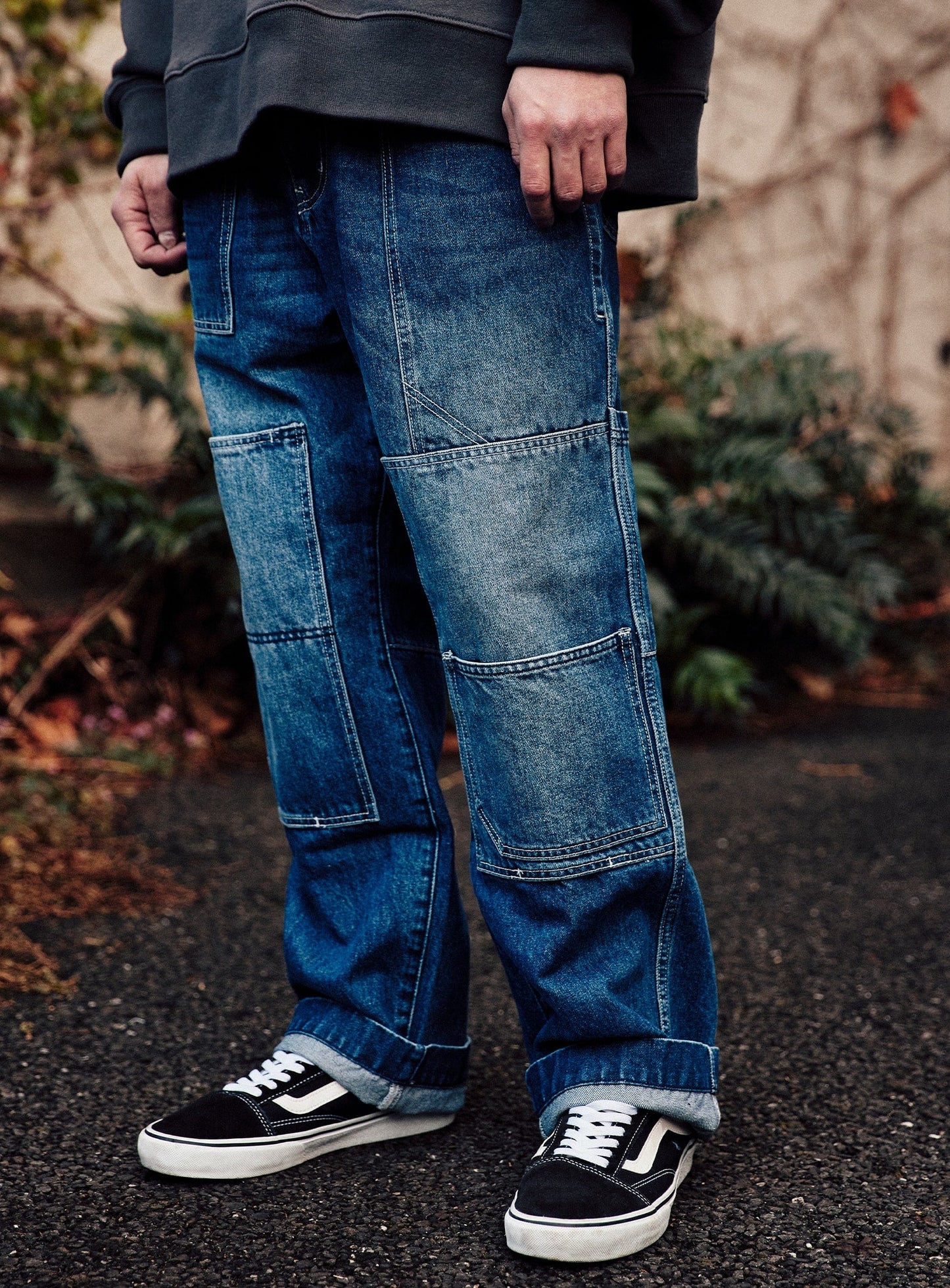 CUNE WORK ペインターパンツ デニム 加工