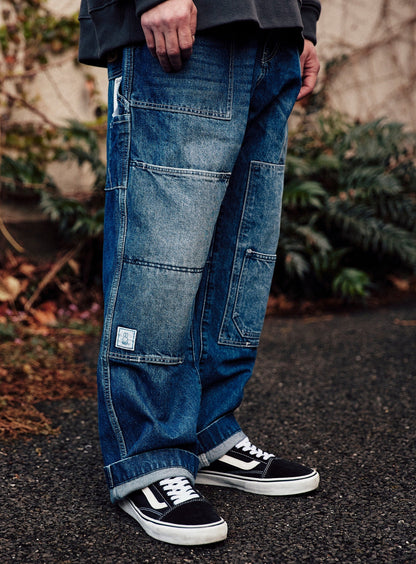 CUNE WORK ペインターパンツ デニム 加工