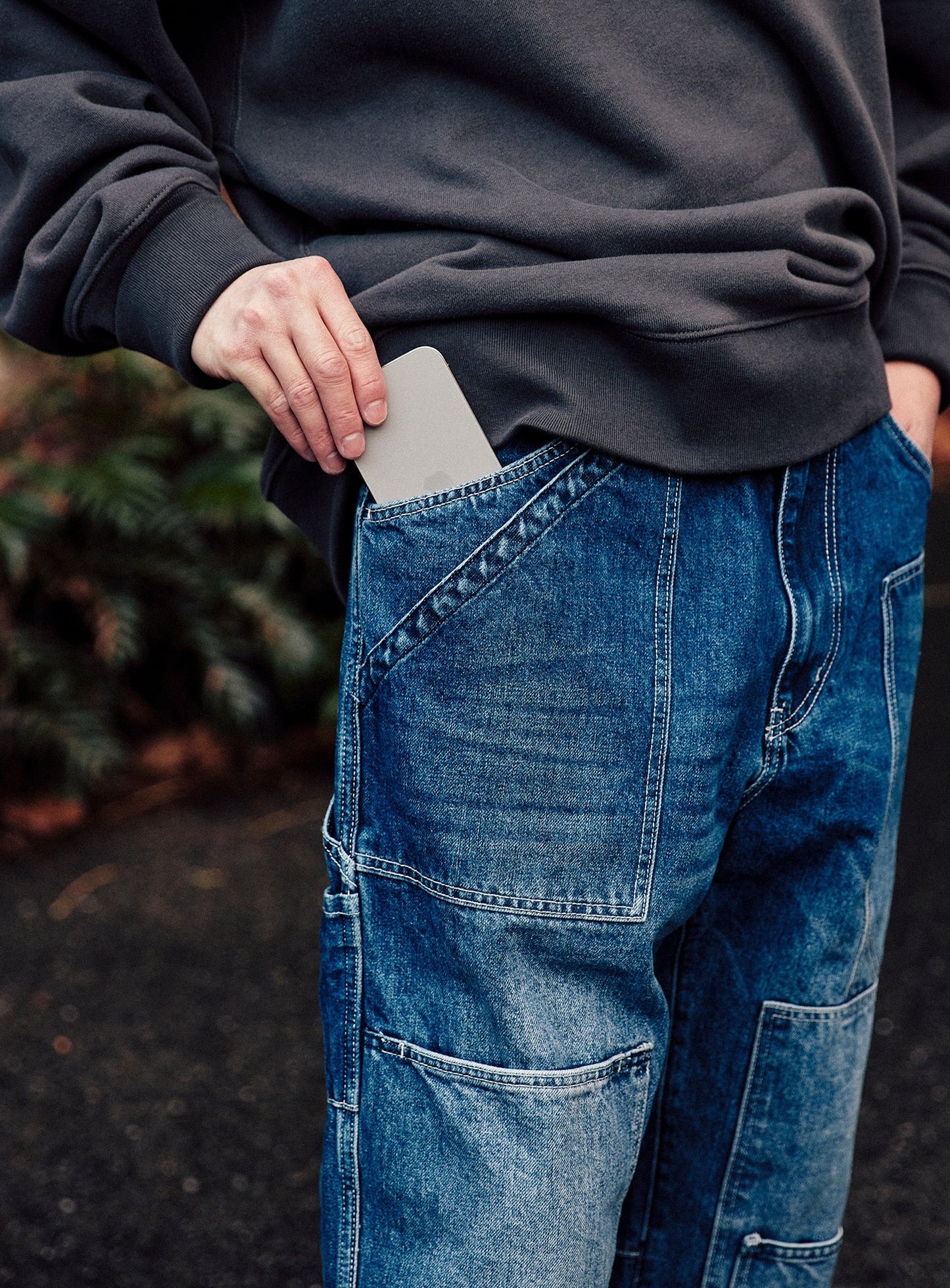 CUNE WORK ペインターパンツ デニム 加工