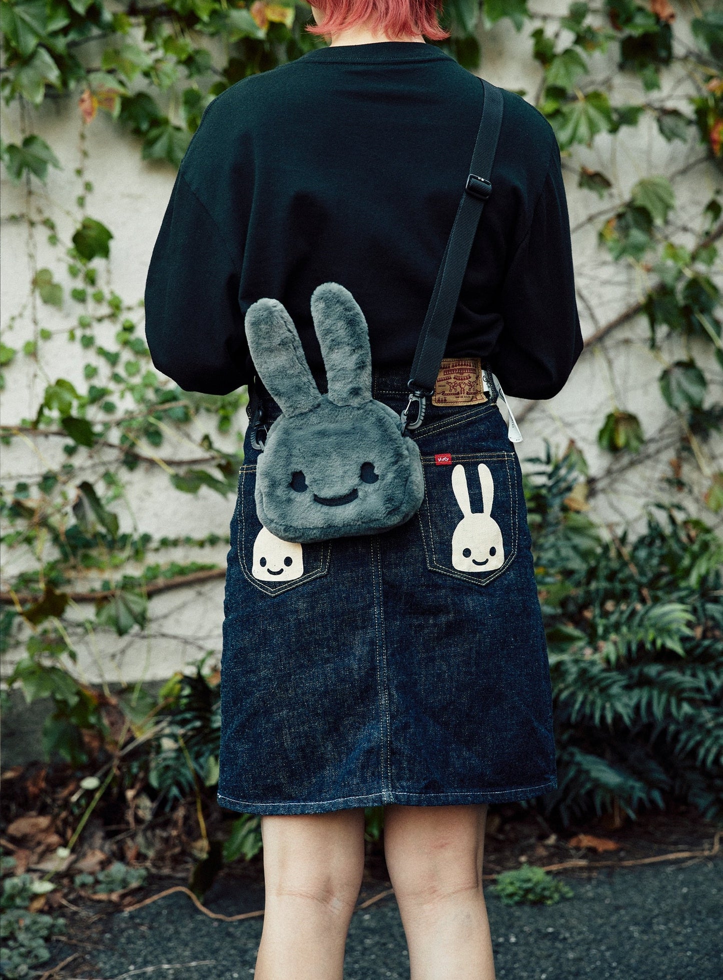 もこもこウサギショルダーバッグ 小