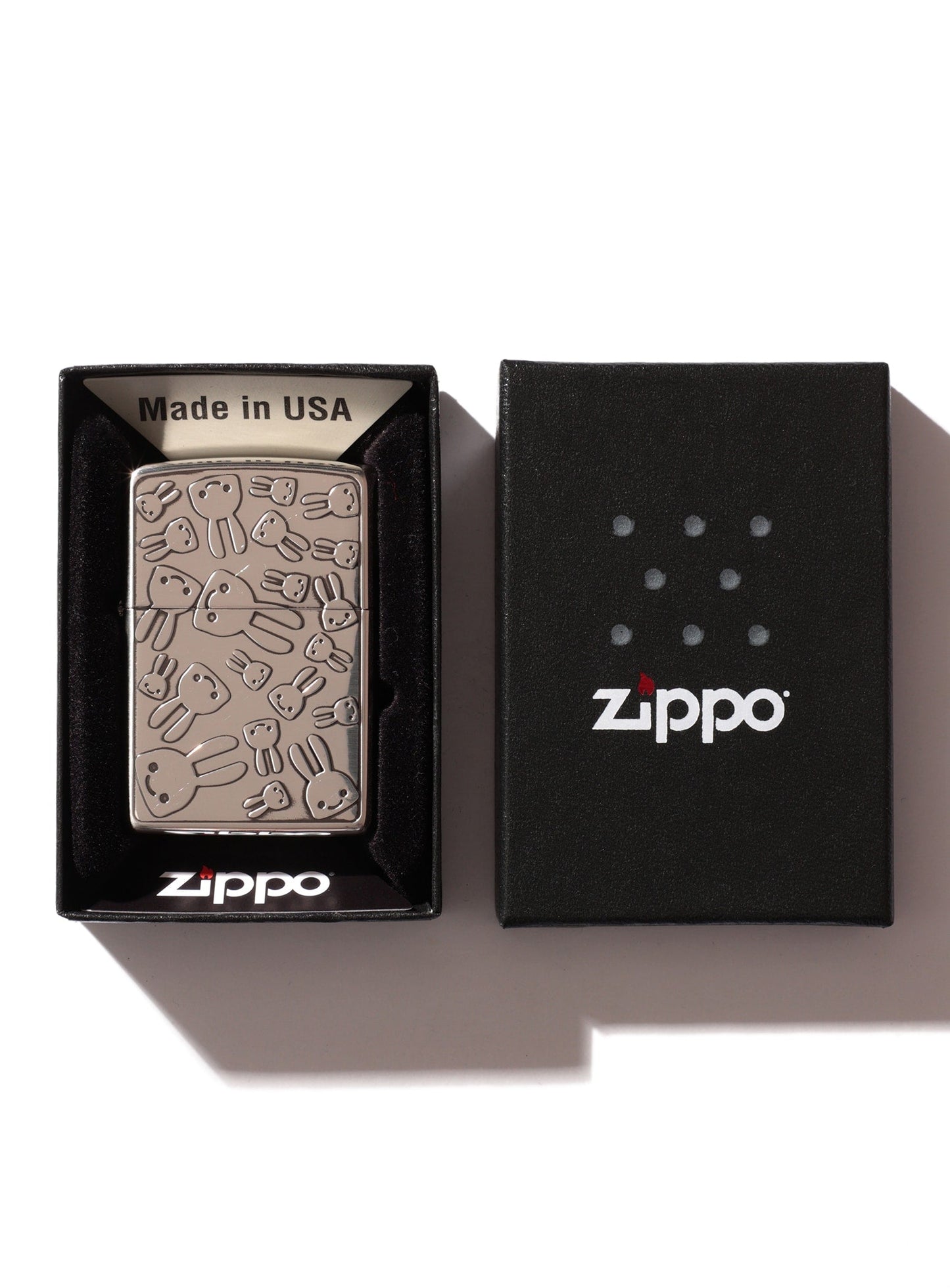 Zippoライター ウサギたくさん