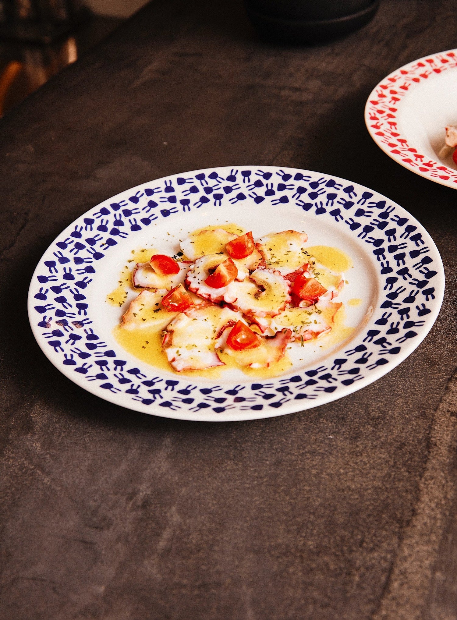 タコのカルパッチョ皿