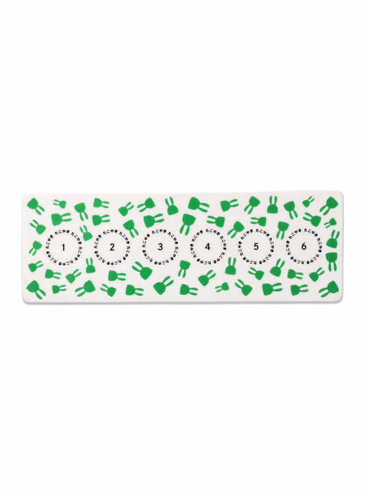 たこやき6個皿 横一列