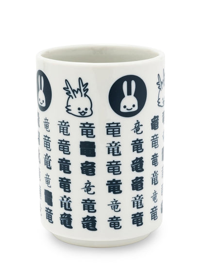 りゅうちゃんとうさぎの大きい湯のみ