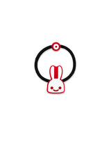ウサギと丸ヘアゴム