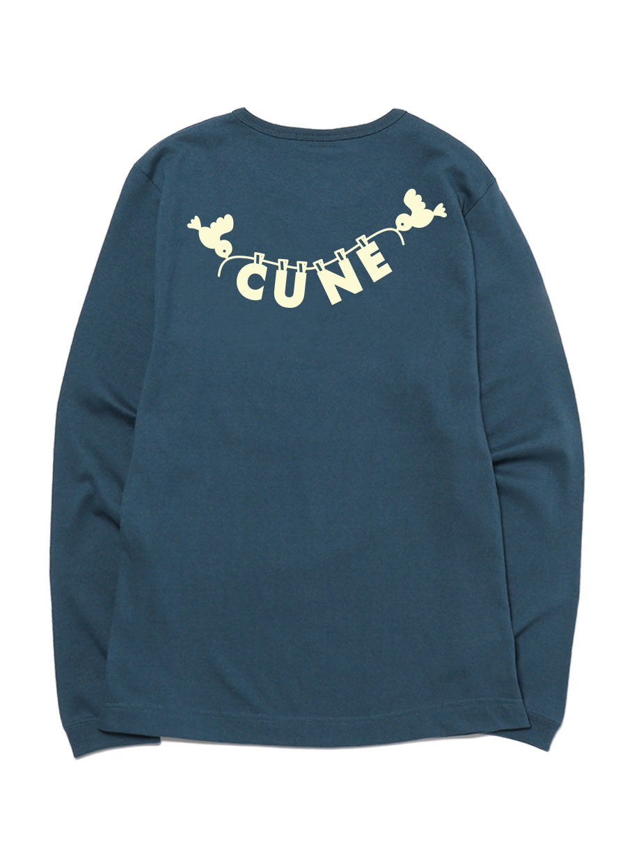 CUNE LS Tee 鳥とうさぎ