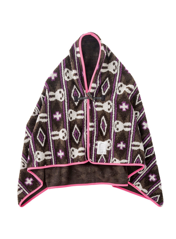 ウサギボアブランケット