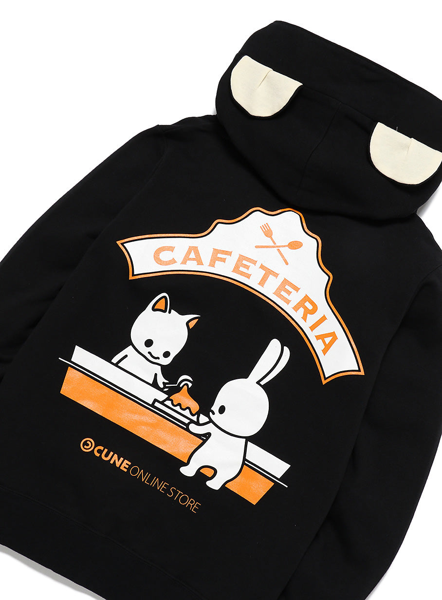 食堂スタッフ 耳付きパーカー