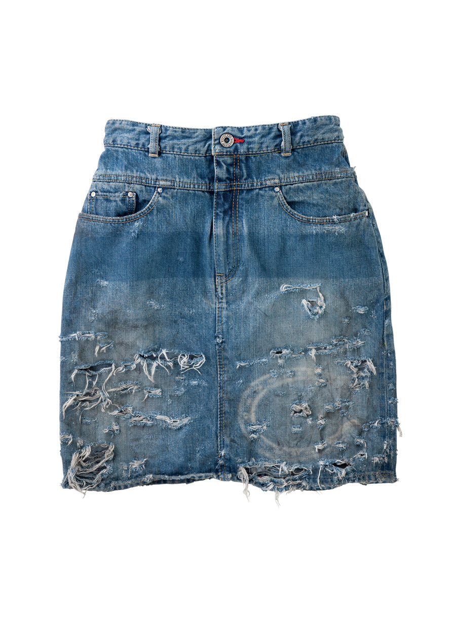 デニムミニスカート -アスファルト 90m