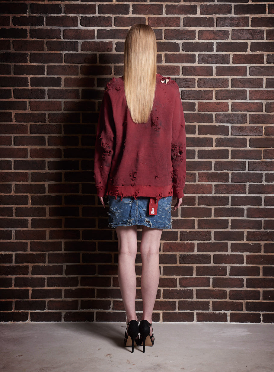 デニムミニスカート -アスファルト 90m