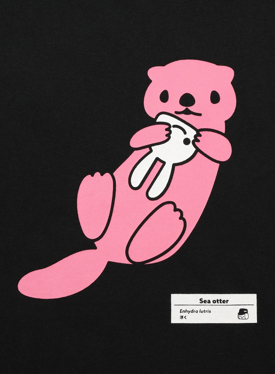 水族館のおみやげTシャツ ラッコ