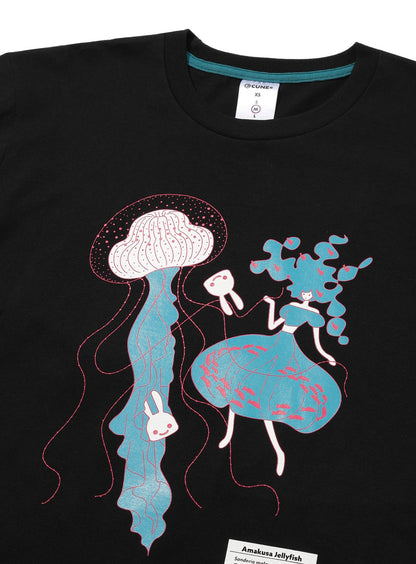 水族館のおみやげTシャツ アマクサクラゲ