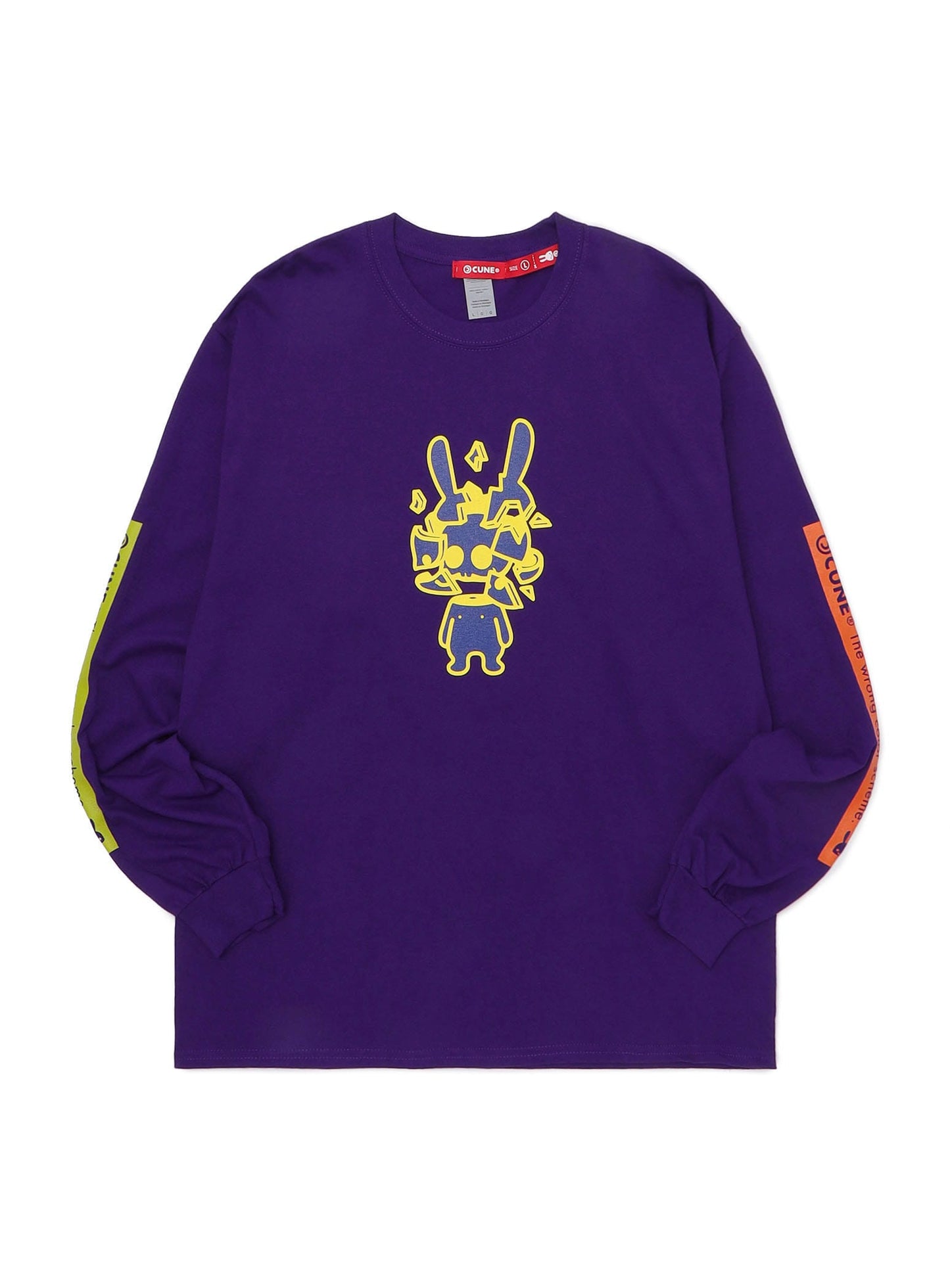 CUNE LS Tee 色間違い どくろ