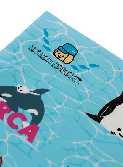 水族館のおみやげクリアステッカー