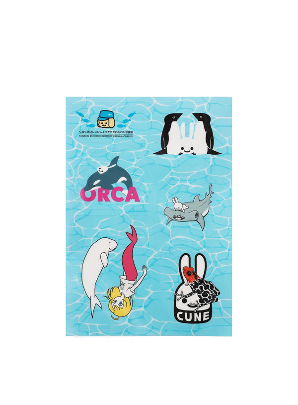 水族館のおみやげクリアステッカー