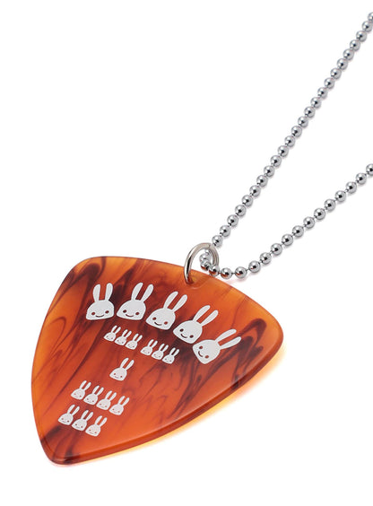 アクリルのピックネックレス_おにぎり