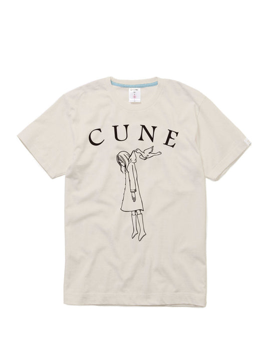 CUNE 復刻Tシャツ 鳥と少女