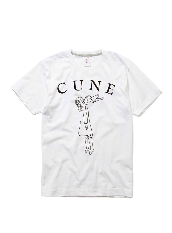 CUNE 復刻Tシャツ 鳥と少女