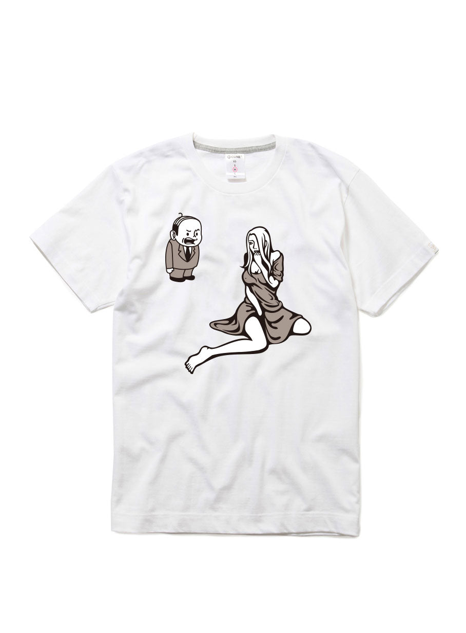 CUNE 復刻Tシャツ おっさん