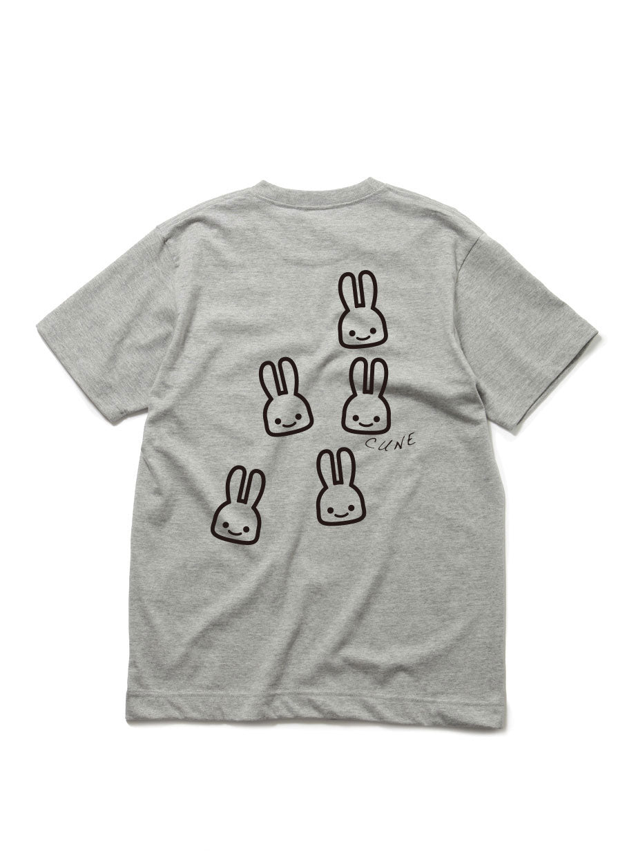 CUNE 復刻Tシャツ ウサギ5羽