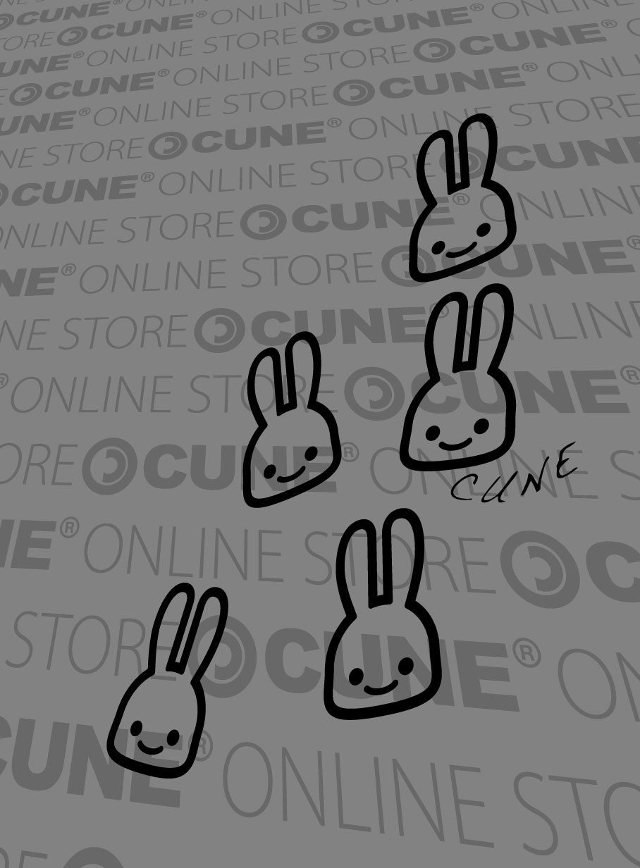 CUNE 復刻Tシャツ ウサギ5羽