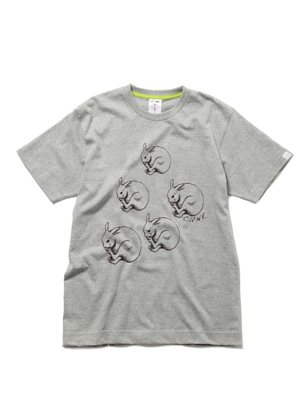 CUNE 復刻Tシャツ ウサギ5羽