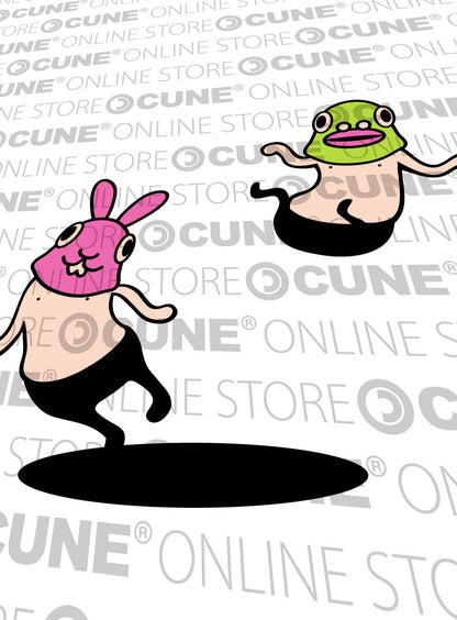 CUNE復刻Tシャツ ウサギとハト