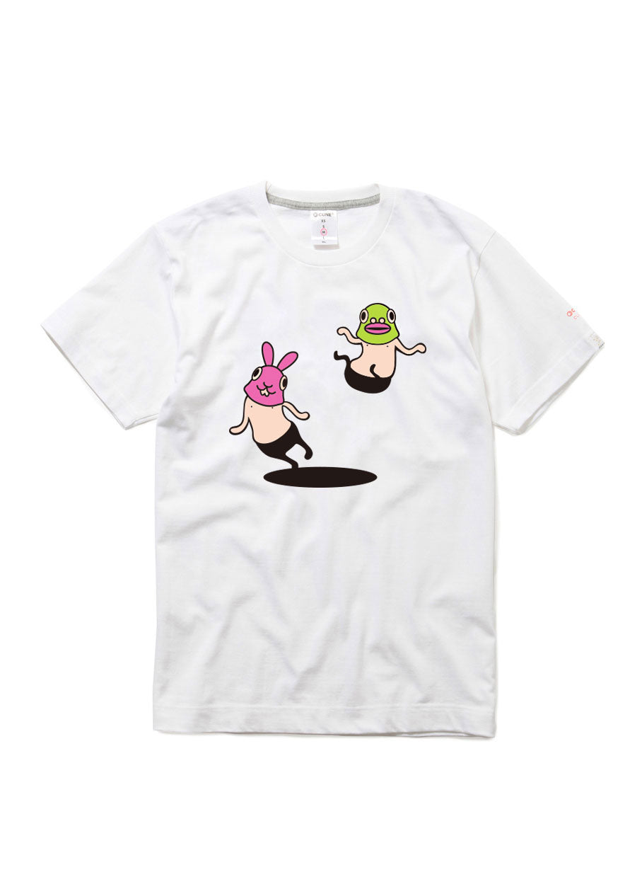 CUNE復刻Tシャツ ウサギとハト