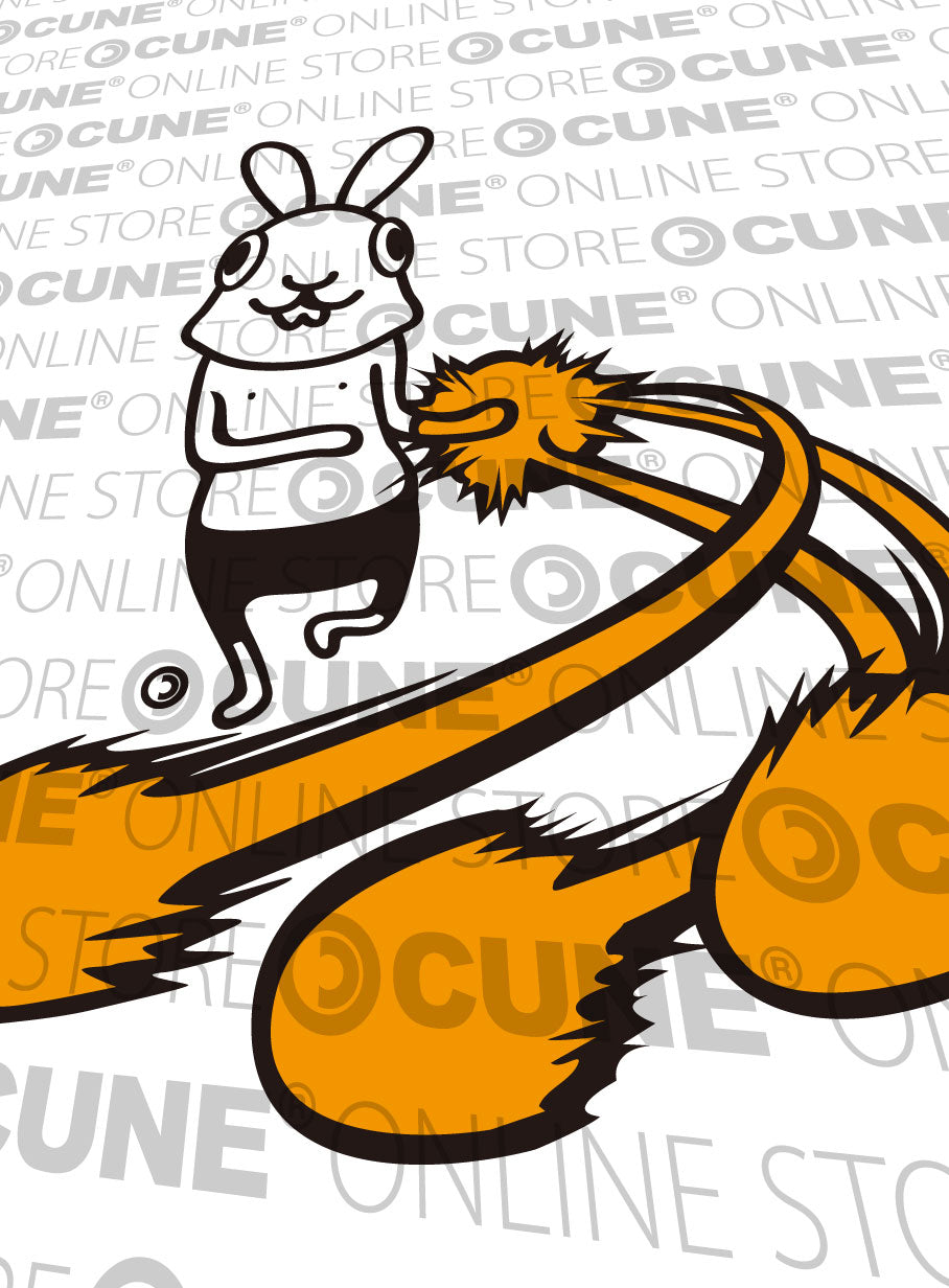 CUNE復刻Tシャツ　ウサギ戦闘