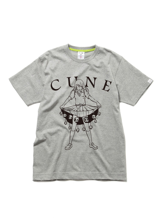 CUNE 復刻Tシャツ ドクロ飾り